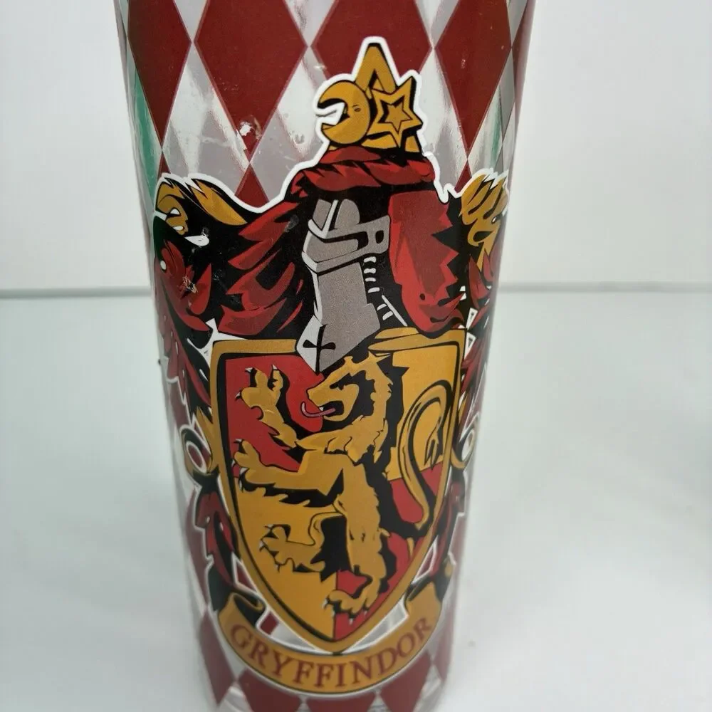 Harry Potter House Crests 2 Piece 10oz Glass Tumbler Set 20th Anniversary
